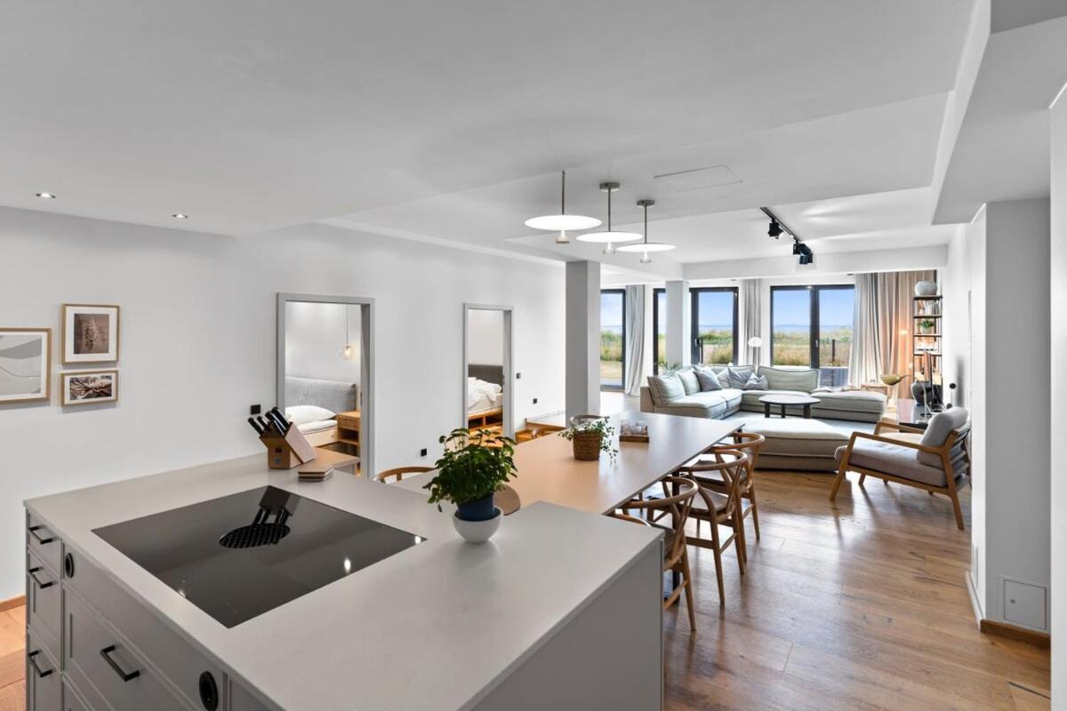 Luxus Meerblick Strand & Sauna & Garten & Heimkino Glowe Bagian luar foto